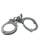 Vtg Chrome Metal Handcuffs with Keys &quot;ADJUSTABLE&quot; Excellent Condition. - $29.69
