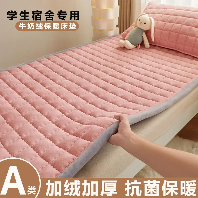 Winter Warm Flannel Mattress Covers Topper Single Double Bed Thicken Bed... - £76.02 GBP+