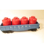 LIONEL POST-WAR ORIGINAL 6112 GONDOLA-  W/4 CANNISTERS- EXC. -027 - S31VV - $16.80 CAD