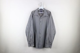 Vintage Gap Mens XL Fitted Premium Striped Color Block Collared Button S... - $29.65