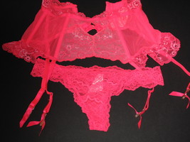 NWT Victoria&#39;s Secret Darling Temptation Collection Garter S/P + matchin... - $45.00