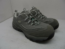 SKECHERS Women&#39;s Aluminum Toe Steel Plate Athletic Slip Resistant Shoe 9.5M - £22.69 GBP