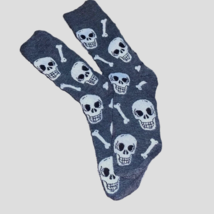 Funky Retro SKELETON SKULL BONES CREW SOCKS Novelty Day of Dead Gothic S... - £4.53 GBP