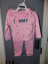 TOMMY HILFIGER TOMMY Pink 2 Piece Set Long Sleeve Size 12 Months NEW - £26.25 GBP