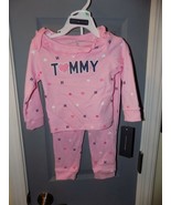 TOMMY HILFIGER TOMMY Pink 2 Piece Set Long Sleeve Size 12 Months NEW - £25.77 GBP