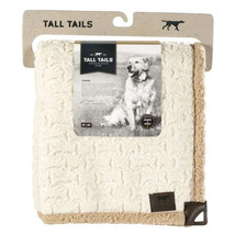 Tall Tails Dog Micro Sherpa Bone Cream Throw 40X60 - £60.89 GBP