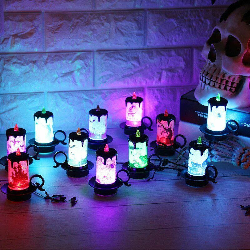 Halloween Decorative Props LED Electronic Candle Lamp Table Decoration C... - $7.84