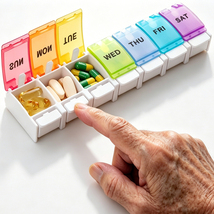 Arthritis-Friendly Pillbox: One-Touch Opening for Seniors - $6.99