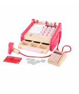Hape Checkout Wooden Register Pretend &amp; Play Role Play Set with Accessories - £25.85 GBP