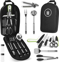 Camp Cooking Utensils | 11 Piece Camping Kitchen | Rv Cookware Kit | Travel - £35.25 GBP