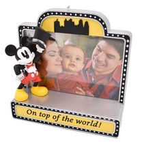 Hallmark Ornament 2021 Mickey Mouse On Top of the World Marquee Sign Photo Frame - £16.41 GBP