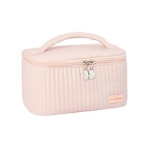 Ladies Leather Travel High Capacity Toiletry Cute Case Bag Portable Ice cream co - £47.69 GBP