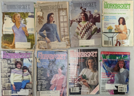The Workbasket and Home Arts Magazine X8 Knit Crochet 1960s 70s 80s Tat Quilting - £11.67 GBP