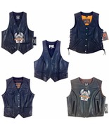 First, Women Racing Leather Motorcycle, Biker, Vest, See Description For... - $89.09+