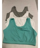 NEW Fruit of the Loom Women's Tank Style Sports Bras 3 pack Size 36  - $9.99