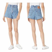 Levi&#39;s High Waisted Mom Jean Shorts Button Fly Size 32 - £35.20 GBP