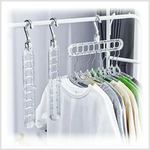 Space Saving Clothes Hangers Wardrobe Clothing Cascading Hanger Magic Mu... - $168.29 MXN