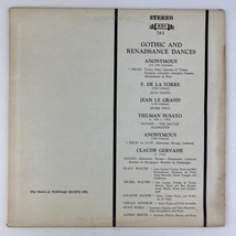 Gothic And Renaissance Dances Vinyl LP Record Album MHS-761 - $9.89