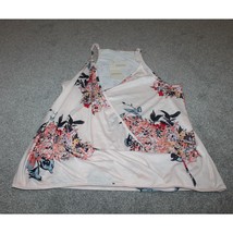 Womens XL Foral Design Crossover Wrap Halter Top New Aorkosor  - £18.17 GBP