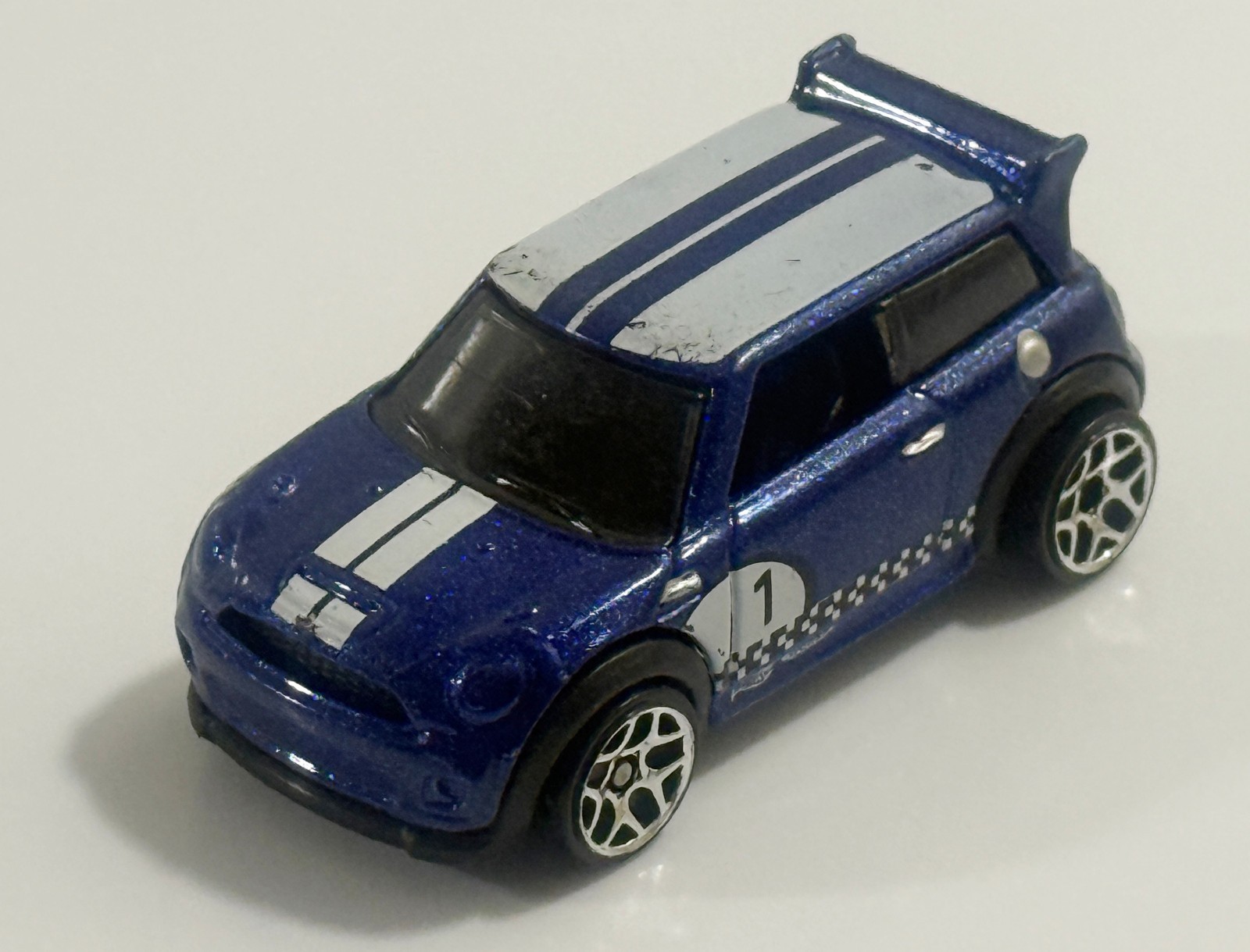 Hot Wheels Deep Blue Mini Cooper S Challenge Loose Diecast 1:64 2011 - $4.94