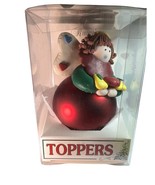 Rauch Toppers Red Angel Holding Pears and Apples Christmas Tree Topper O... - $19.79