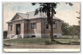 Lane Memorial Library Hampton New Hampshire NH DB Postcard W13 - $3.51