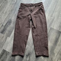 New NWT Time and Tru Women's High Rise Brown Barrel Jeans 26.5" Inseam S... - $15.82