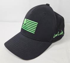 Black Clover Live Lucky Hat Cap Black 4 Leaf Clover Green American Flag ... - $19.95