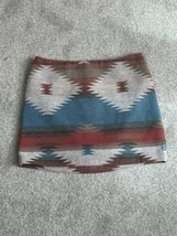 Wool Mini Skirt with Aztec Design Women Size 4 by American Eagle 28&quot; x 1... - £15.65 GBP