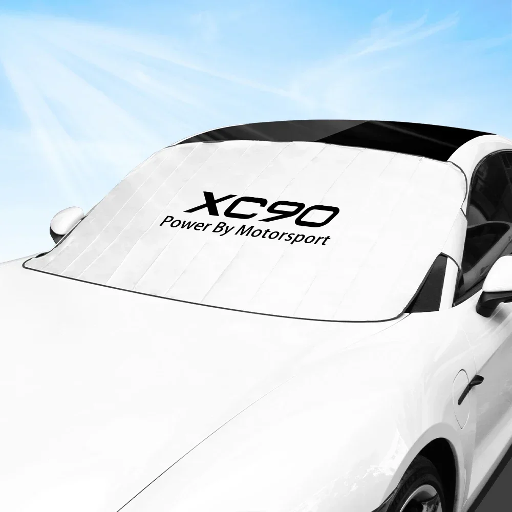 Car Front Windshield Sunshade Protector Parasol Cover Auto Accessories For Volvo - £11.77 GBP