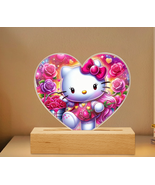 Acrylic Ms. CAT Heart | Plaque Light with Stand | Choice of Stand | Free... - $38.41 CAD