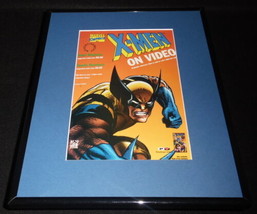 X Men on Video 1993 Wolverine Framed 11x14 ORIGINAL Vintage Advertisement - £27.68 GBP