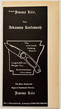1981 Jimmy Lile Knife Maker Advertisement Arkansas Knifesmith Vintage F15Y - $28.01 CAD