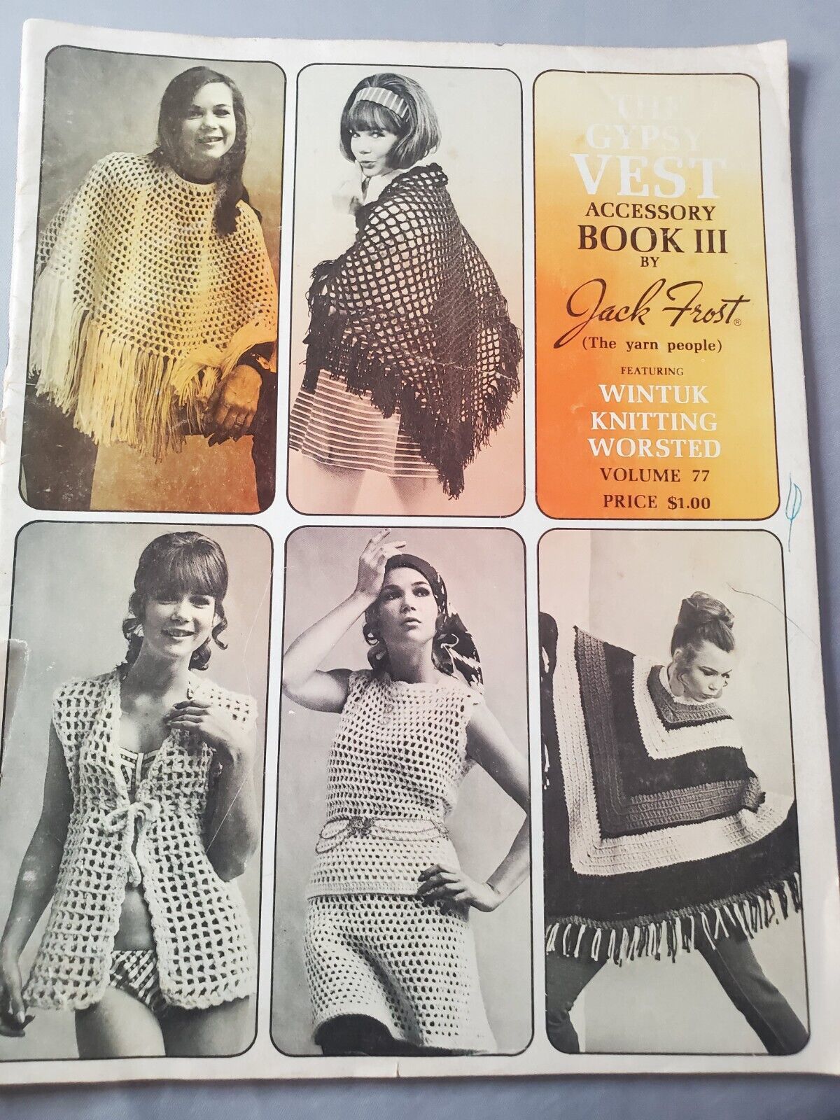The Gypsy Tank Top Accessory Book III  Jack Frost Crochet 1970  15 Patterns Boho - $8.86