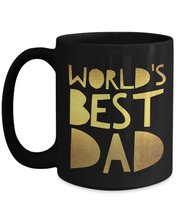 Funny Dad Gift, Father Coffee Mug - WORLDS BEST DAD - Fathers Day Gifts, Daddy B - £16.32 GBP