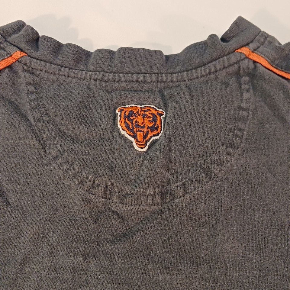NFL Chicago Bears Football Mens Faded Black & Orange T-Shirt Long Sleeve Size XL Item image 9