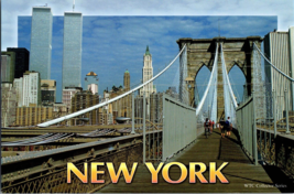 Postcard Aerial View of World Trade Center, New York City  (C) - £3.88 GBP