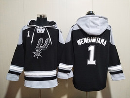Men&#39;s San Antonio Spurs #1 Victor Wembanyama Black Ageless Must-Have Lac... - $1,425.21 MXN