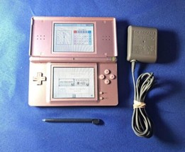 Nintendo DS Lite (USG-001) Pink - Tested - Light Scuffing- Tested WORKS - £73.02 GBP