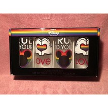 Mickey Pride Rainbow (4pk) 10oz Glasses - £16.02 GBP