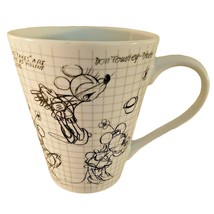 Disney Sketch Book 12 oz Coffee Mug Minnie Mouse Drawing by Don Towsley ... - £11.69 GBP
