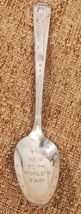 1939 New York Worlds Fair Souvenir Spoon Plated with Pure Silver NYWF NSO - £15.32 GBP