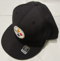 NWT NFL Reebok Pittsburgh Steelers Sideline Fitted Hat Black Size 7 7/8 - £31.96 GBP