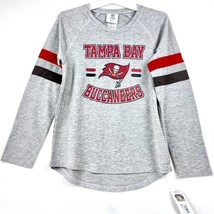 NFL Tampa Bay Buccaneers Girls&#39; L (10/12) Long Sleeve Fashion T-Shirt - £9.30 GBP