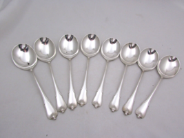 Wallace Grand Colonial Sterling Silver Round Cream Soup Spoons (8) 5 7/8... - $480.00