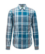 Boss Hugo Boss Mens Open Blue Plaid C-Bustai-S Slim Fit Shirt, XXL 2XL 3... - $134.03 CAD