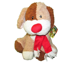 12&quot; Fiesta Jesus Loves Me Plush Puppy Dog Tan White Red Scarf Stuffed With Tag - £12.94 GBP