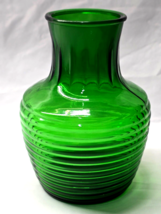 Vintage ANCHOR HOCKING 2 Quart FOREST GREEN 8&quot; Water Bottle Carafe - No Lid - $19.59