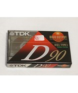TDK slimline ECO case blank cassette tape high output D 90 type I SEALED... - £8.09 GBP