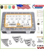 197-Piece 304 Stainless Steel Hex Cap Screw Set - 12 SAE Sizes for Profe... - $1,070.68 MXN